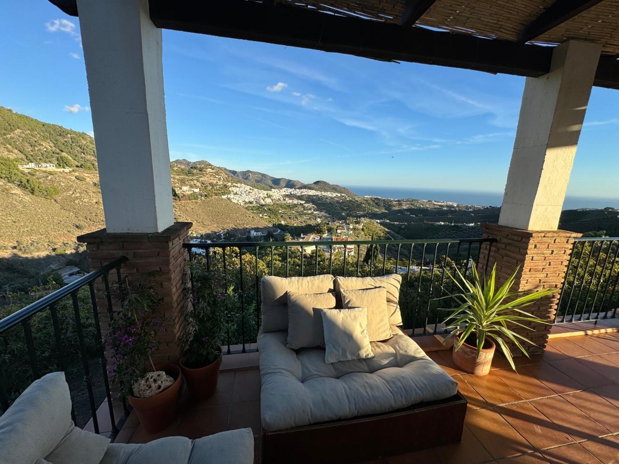 Villa En Frigiliana Con Piscina, Jacuzzi Y Espectaculares Vistas Esterno foto