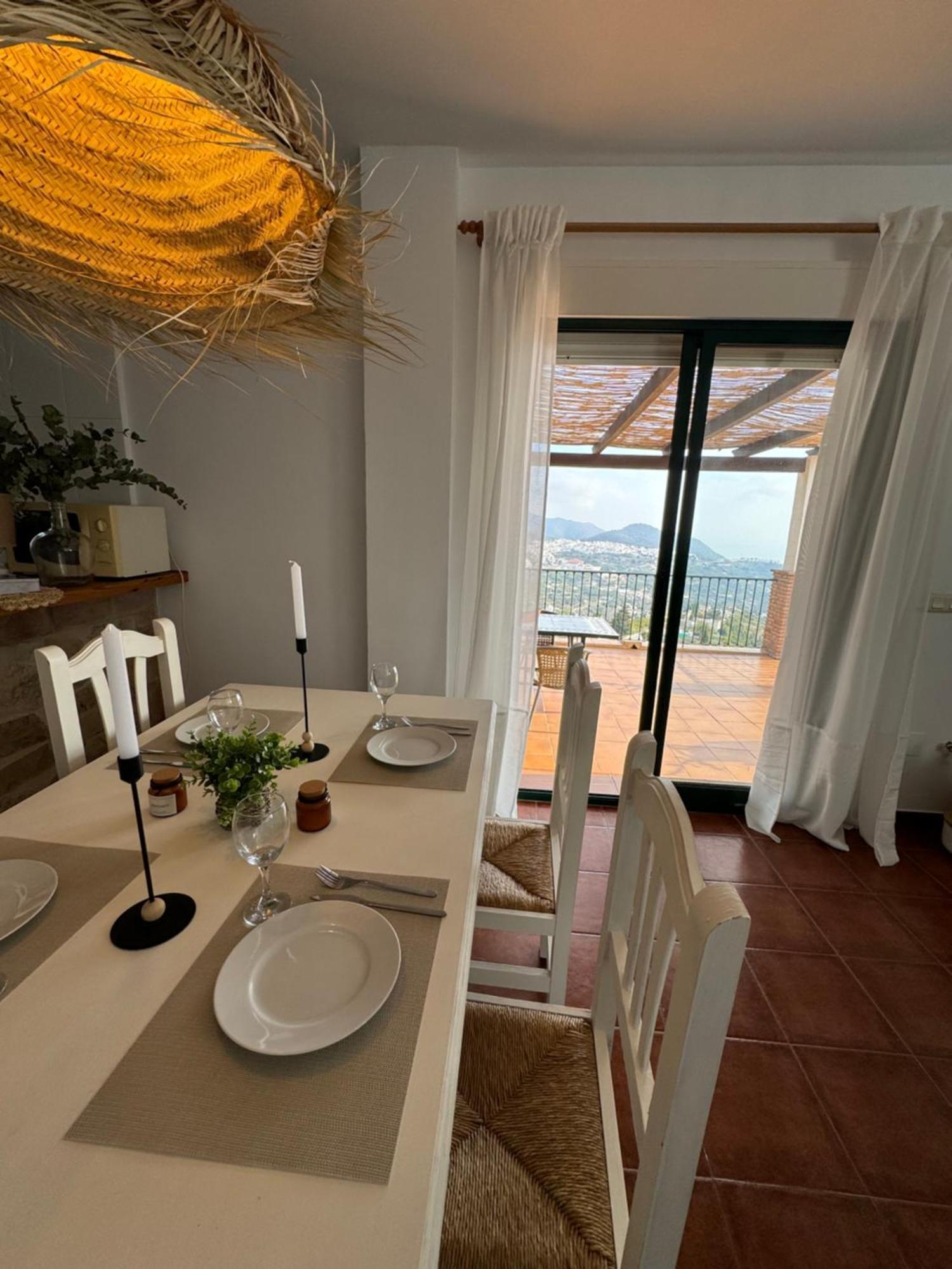 Villa En Frigiliana Con Piscina, Jacuzzi Y Espectaculares Vistas Esterno foto