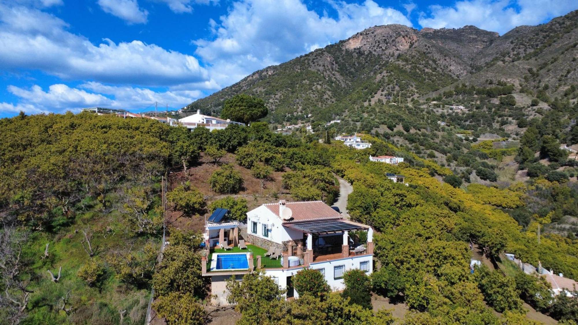 Villa En Frigiliana Con Piscina, Jacuzzi Y Espectaculares Vistas Esterno foto